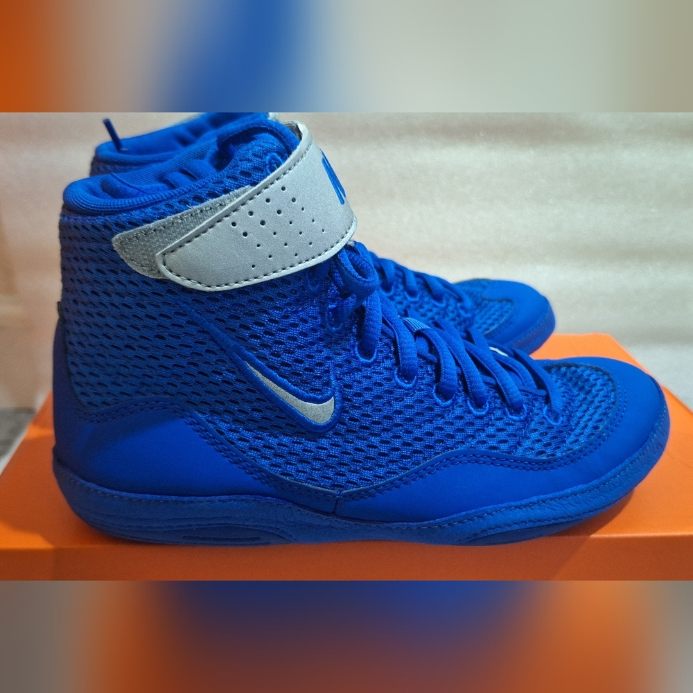 Nike Inflict Blue Wrestling Shoes - Picture 5 of 7